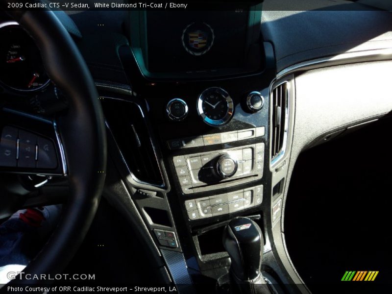 White Diamond Tri-Coat / Ebony 2009 Cadillac CTS -V Sedan