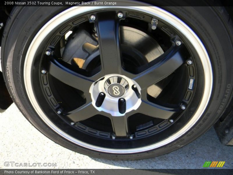 Magnetic Black / Burnt Orange 2008 Nissan 350Z Touring Coupe