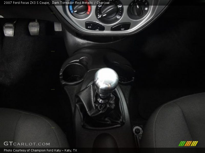 Dark Toreador Red Metallic / Charcoal 2007 Ford Focus ZX3 S Coupe