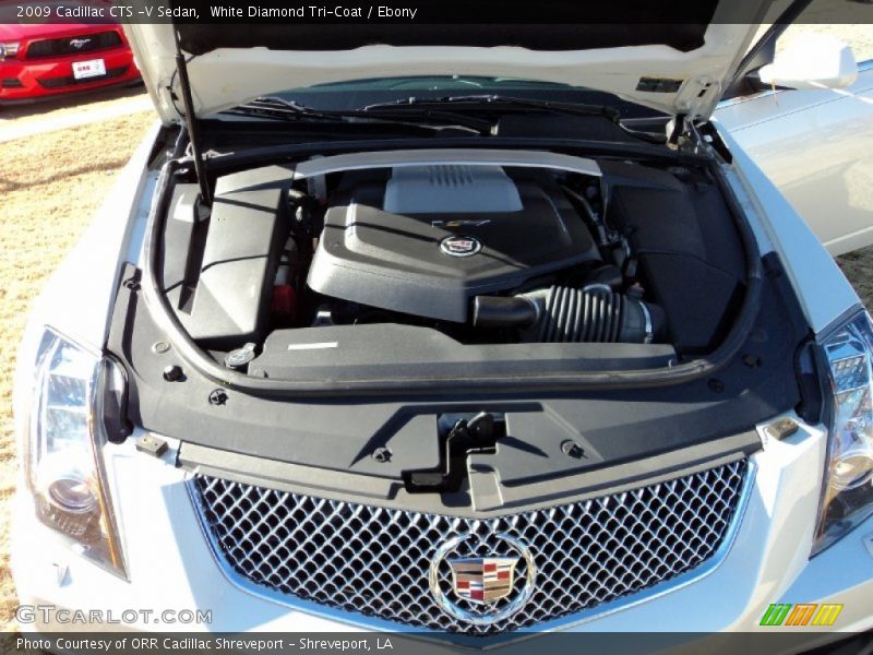 White Diamond Tri-Coat / Ebony 2009 Cadillac CTS -V Sedan