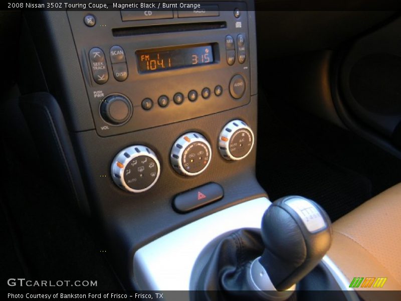 Magnetic Black / Burnt Orange 2008 Nissan 350Z Touring Coupe