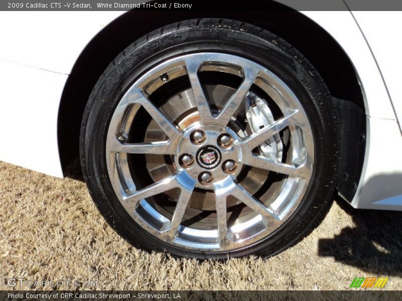 White Diamond Tri-Coat / Ebony 2009 Cadillac CTS -V Sedan