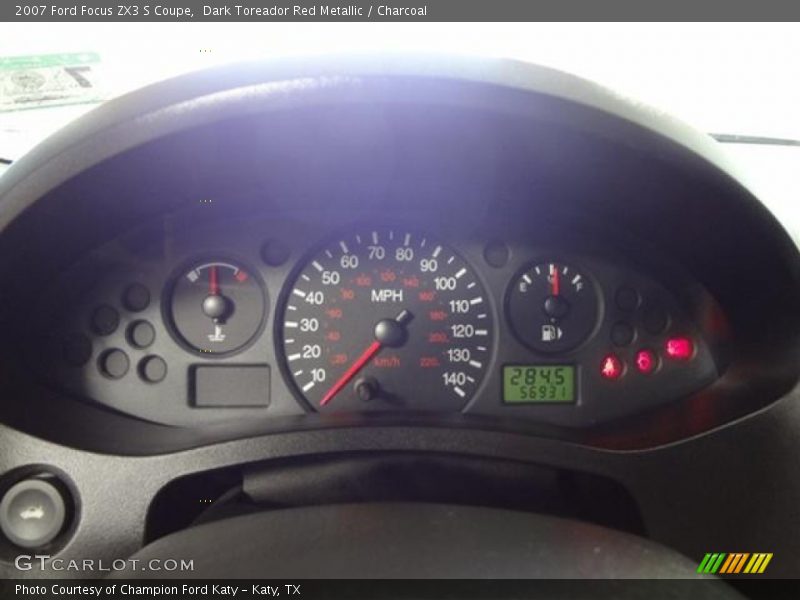 Dark Toreador Red Metallic / Charcoal 2007 Ford Focus ZX3 S Coupe