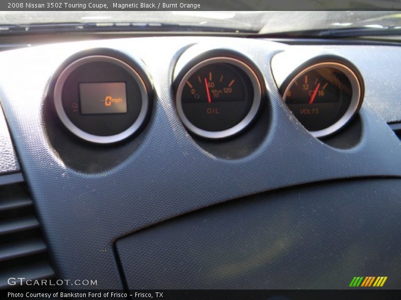 Magnetic Black / Burnt Orange 2008 Nissan 350Z Touring Coupe