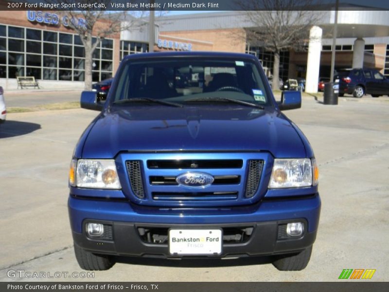 Vista Blue Metallic / Medium Dark Flint 2007 Ford Ranger Sport SuperCab
