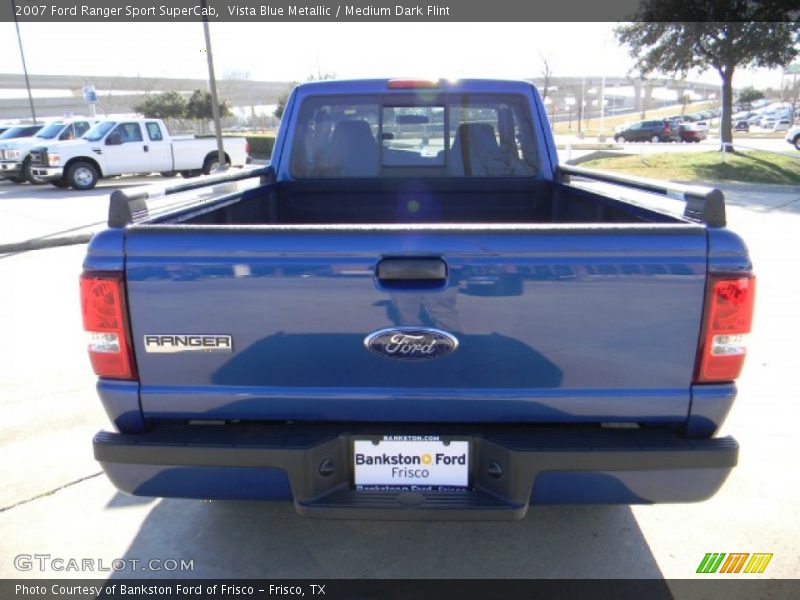 Vista Blue Metallic / Medium Dark Flint 2007 Ford Ranger Sport SuperCab