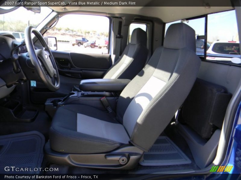 Vista Blue Metallic / Medium Dark Flint 2007 Ford Ranger Sport SuperCab