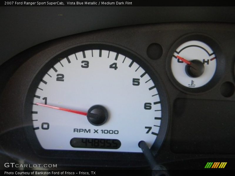 Vista Blue Metallic / Medium Dark Flint 2007 Ford Ranger Sport SuperCab