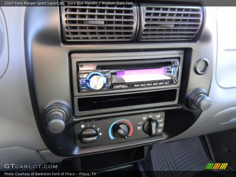 Vista Blue Metallic / Medium Dark Flint 2007 Ford Ranger Sport SuperCab