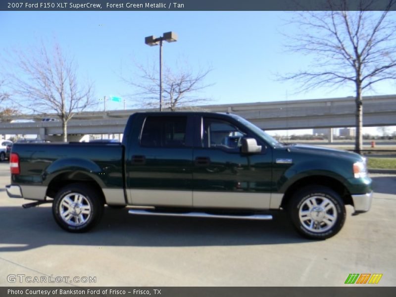 Forest Green Metallic / Tan 2007 Ford F150 XLT SuperCrew