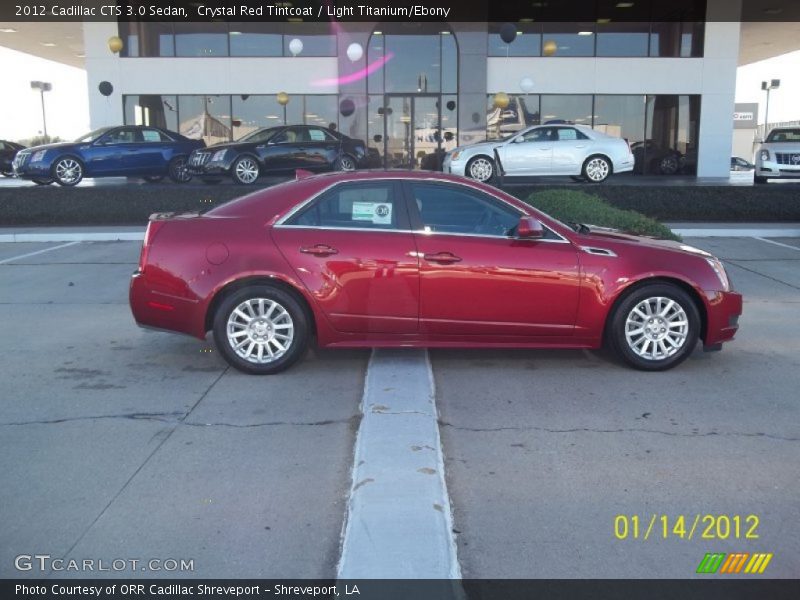 Crystal Red Tintcoat / Light Titanium/Ebony 2012 Cadillac CTS 3.0 Sedan