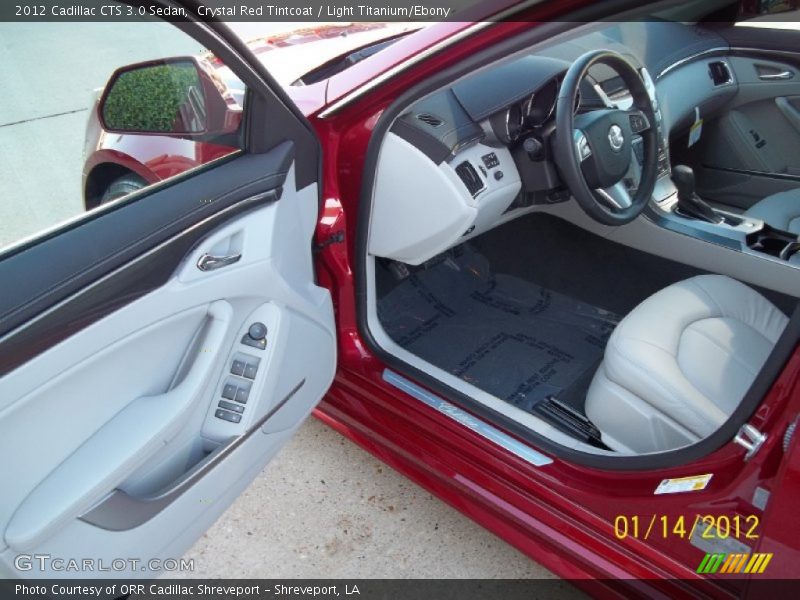 Crystal Red Tintcoat / Light Titanium/Ebony 2012 Cadillac CTS 3.0 Sedan