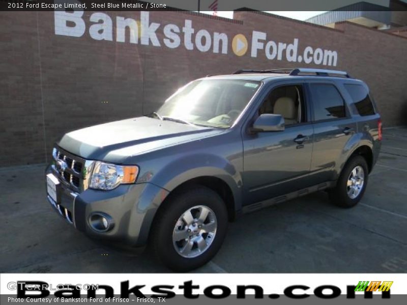 Steel Blue Metallic / Stone 2012 Ford Escape Limited