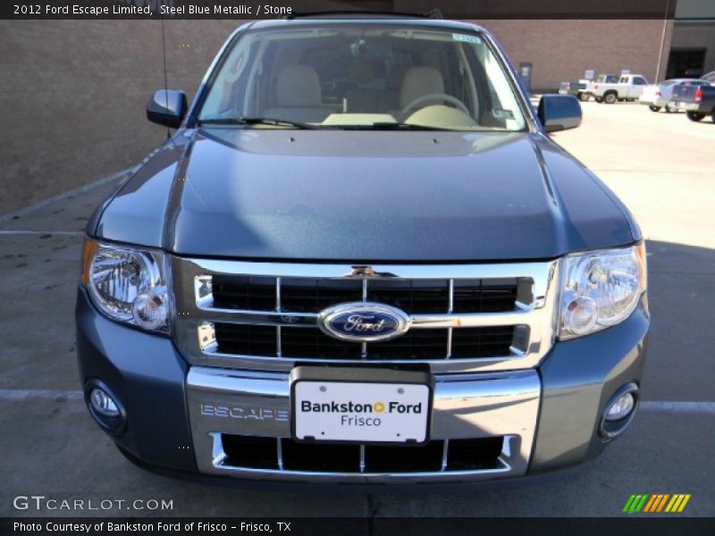 Steel Blue Metallic / Stone 2012 Ford Escape Limited