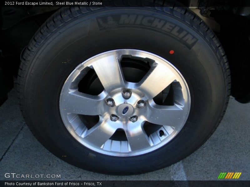 Steel Blue Metallic / Stone 2012 Ford Escape Limited