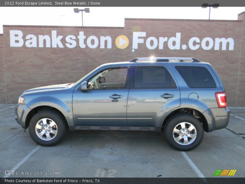 Steel Blue Metallic / Stone 2012 Ford Escape Limited