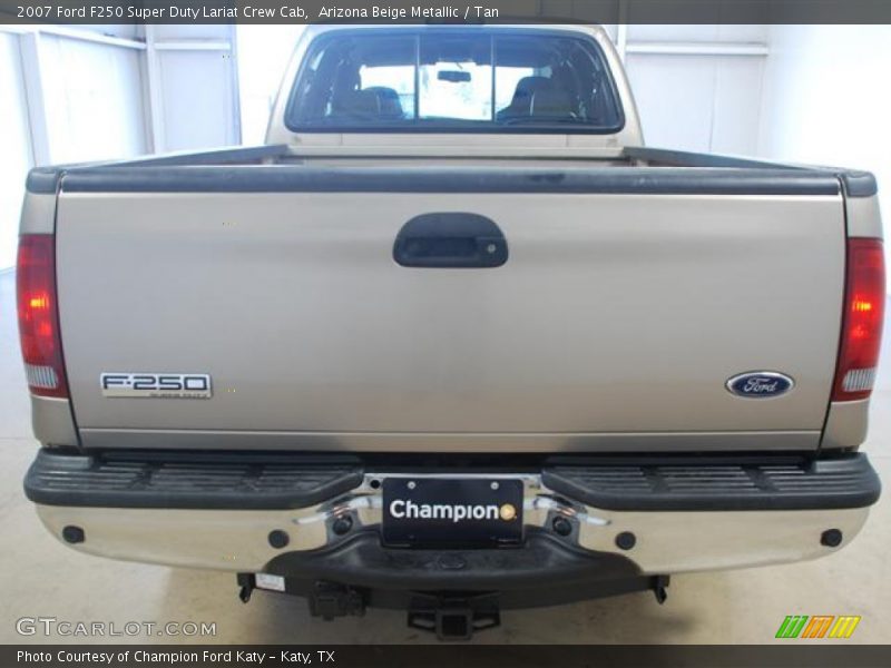 Arizona Beige Metallic / Tan 2007 Ford F250 Super Duty Lariat Crew Cab