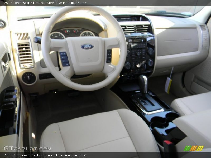 Steel Blue Metallic / Stone 2012 Ford Escape Limited