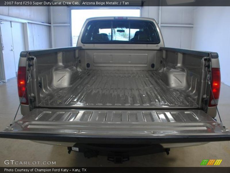 Arizona Beige Metallic / Tan 2007 Ford F250 Super Duty Lariat Crew Cab