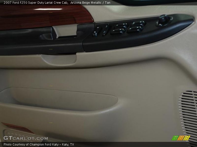 Arizona Beige Metallic / Tan 2007 Ford F250 Super Duty Lariat Crew Cab