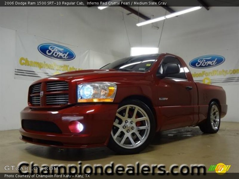 Inferno Red Crystal Pearl / Medium Slate Gray 2006 Dodge Ram 1500 SRT-10 Regular Cab