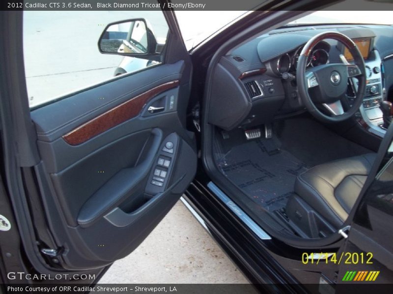 Black Diamond Tricoat / Ebony/Ebony 2012 Cadillac CTS 3.6 Sedan