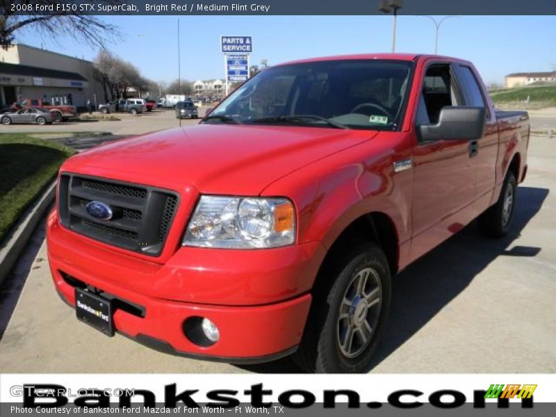 Bright Red / Medium Flint Grey 2008 Ford F150 STX SuperCab