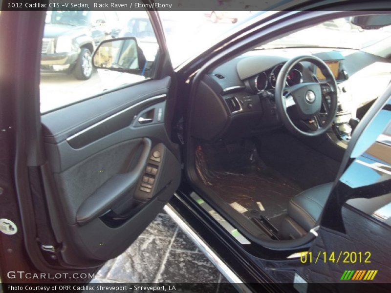 Black Raven / Ebony/Ebony 2012 Cadillac CTS -V Sedan