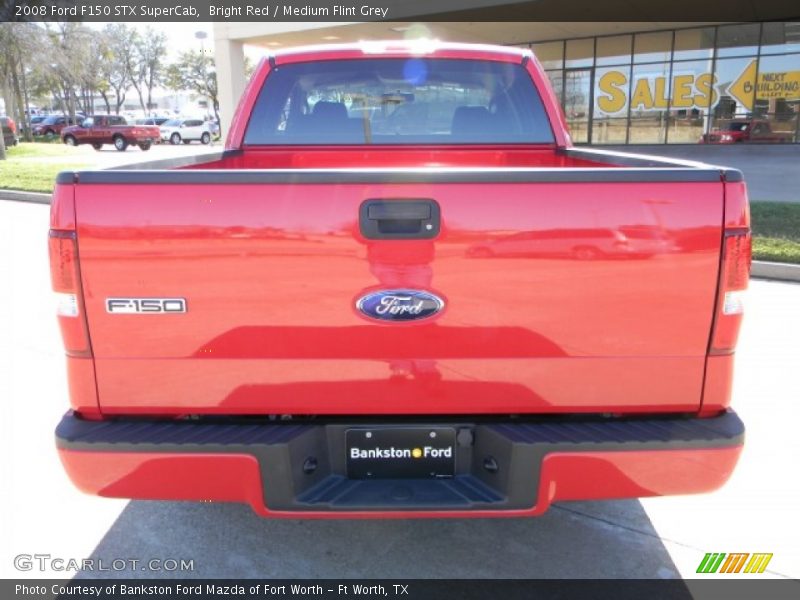 Bright Red / Medium Flint Grey 2008 Ford F150 STX SuperCab
