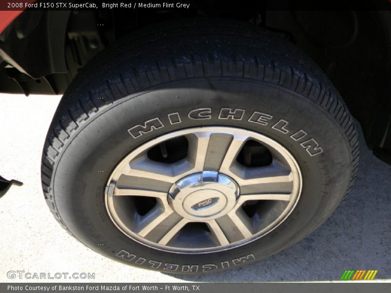 Bright Red / Medium Flint Grey 2008 Ford F150 STX SuperCab