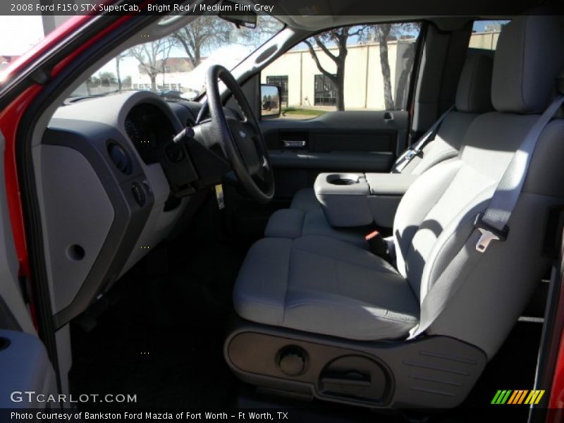 Bright Red / Medium Flint Grey 2008 Ford F150 STX SuperCab
