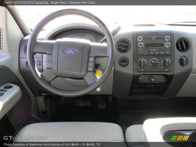Bright Red / Medium Flint Grey 2008 Ford F150 STX SuperCab