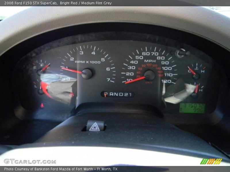 Bright Red / Medium Flint Grey 2008 Ford F150 STX SuperCab