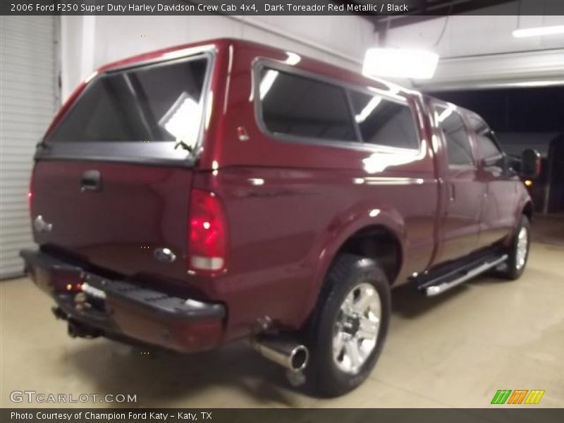 Dark Toreador Red Metallic / Black 2006 Ford F250 Super Duty Harley Davidson Crew Cab 4x4