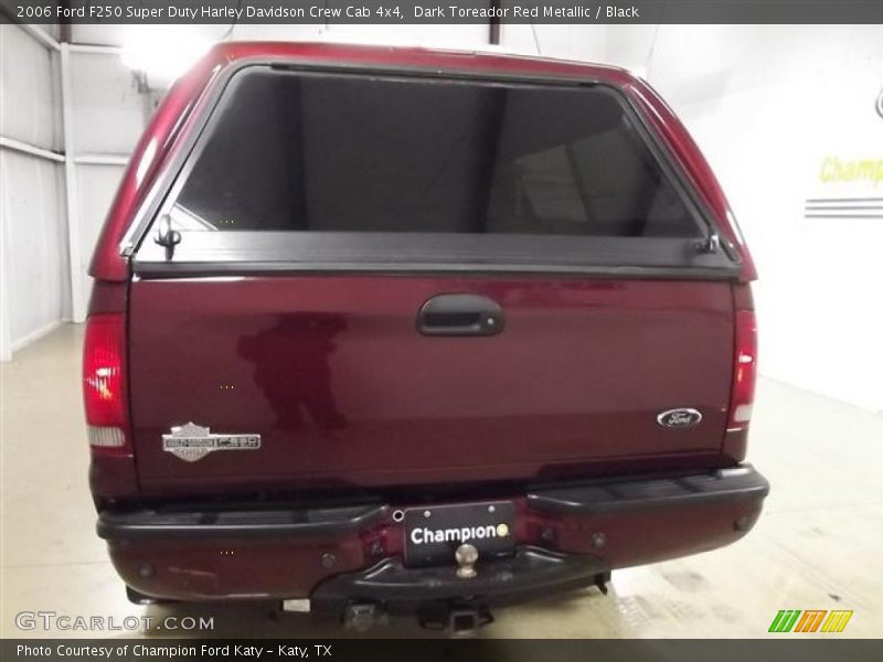 Dark Toreador Red Metallic / Black 2006 Ford F250 Super Duty Harley Davidson Crew Cab 4x4