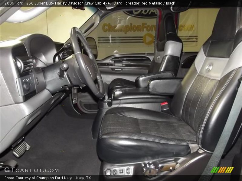Dark Toreador Red Metallic / Black 2006 Ford F250 Super Duty Harley Davidson Crew Cab 4x4