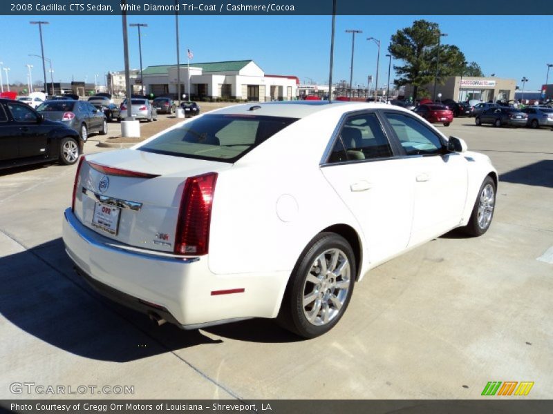 White Diamond Tri-Coat / Cashmere/Cocoa 2008 Cadillac CTS Sedan