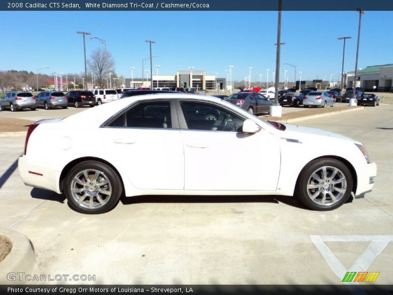 White Diamond Tri-Coat / Cashmere/Cocoa 2008 Cadillac CTS Sedan
