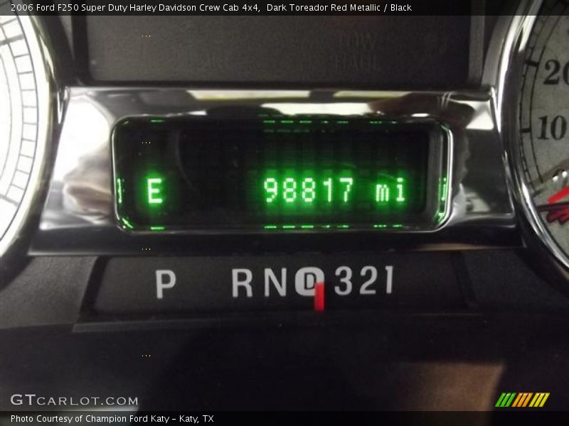 Dark Toreador Red Metallic / Black 2006 Ford F250 Super Duty Harley Davidson Crew Cab 4x4