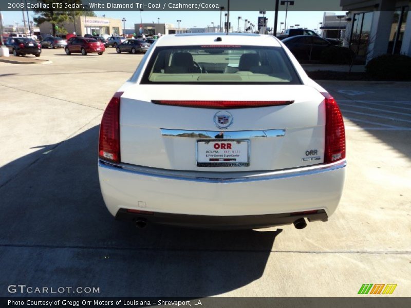 White Diamond Tri-Coat / Cashmere/Cocoa 2008 Cadillac CTS Sedan
