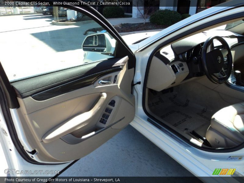 White Diamond Tri-Coat / Cashmere/Cocoa 2008 Cadillac CTS Sedan