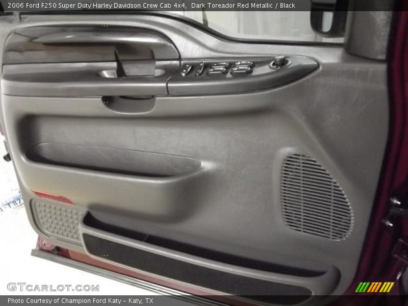 Dark Toreador Red Metallic / Black 2006 Ford F250 Super Duty Harley Davidson Crew Cab 4x4