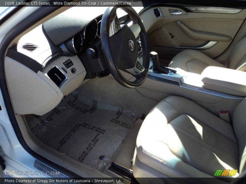 White Diamond Tri-Coat / Cashmere/Cocoa 2008 Cadillac CTS Sedan