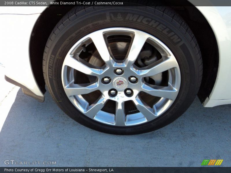 White Diamond Tri-Coat / Cashmere/Cocoa 2008 Cadillac CTS Sedan