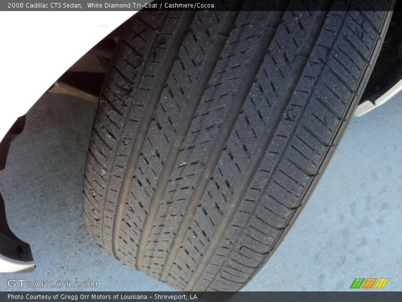 White Diamond Tri-Coat / Cashmere/Cocoa 2008 Cadillac CTS Sedan