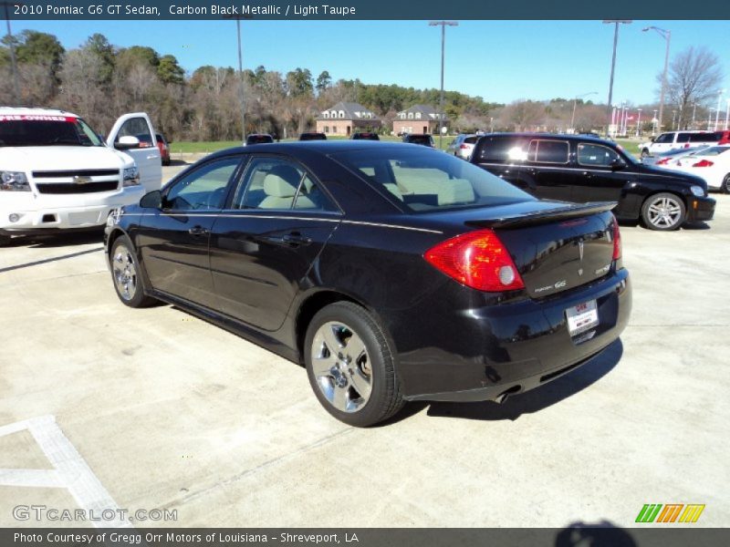 Carbon Black Metallic / Light Taupe 2010 Pontiac G6 GT Sedan