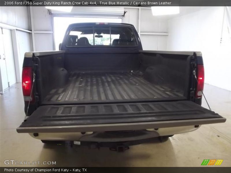 True Blue Metallic / Castano Brown Leather 2006 Ford F350 Super Duty King Ranch Crew Cab 4x4