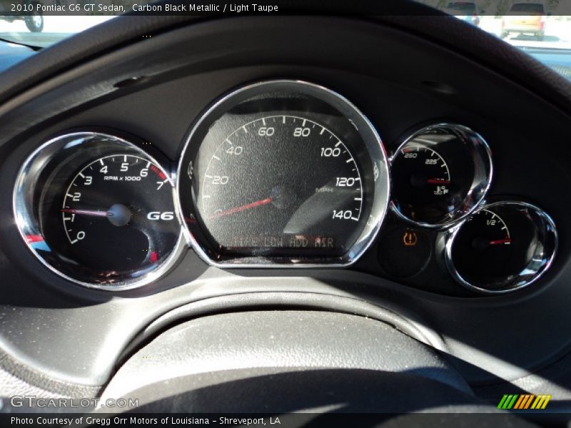 Carbon Black Metallic / Light Taupe 2010 Pontiac G6 GT Sedan