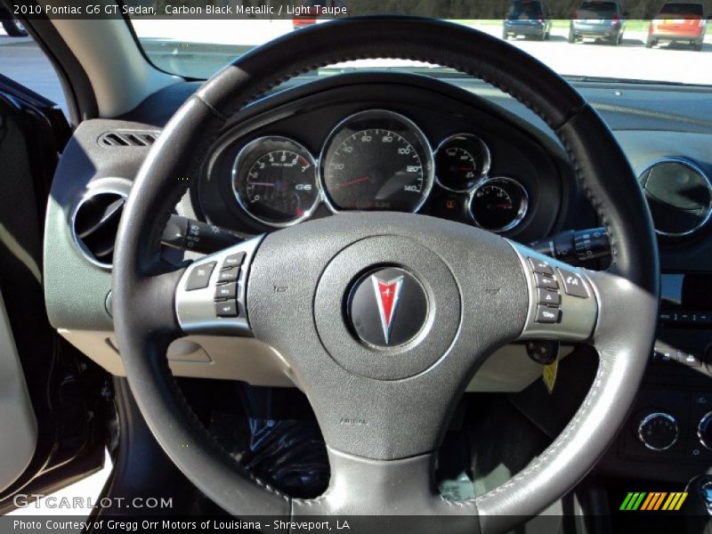 Carbon Black Metallic / Light Taupe 2010 Pontiac G6 GT Sedan