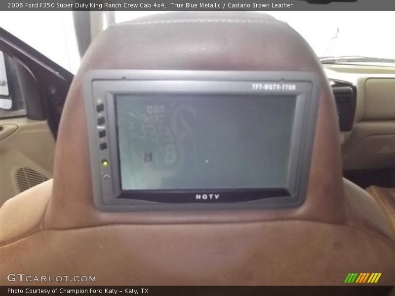 True Blue Metallic / Castano Brown Leather 2006 Ford F350 Super Duty King Ranch Crew Cab 4x4